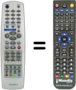 Comandos à distância equivalente SEC3416