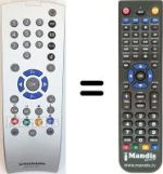 Comandos à distância equivalente Grundig SEC14717