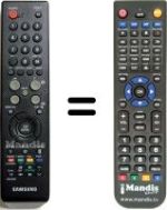Comandos à distância equivalente Samsung SEC0641