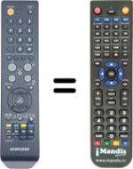 Comandos à distância equivalente Samsung SEC8501