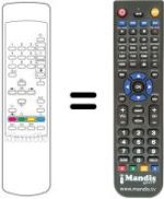 Comandos à distância equivalente Toshiba SEC2585