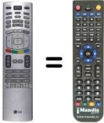 Comandos à distância equivalente LG WHV14254