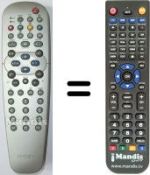 Comandos à distância equivalente Philips SEC8438