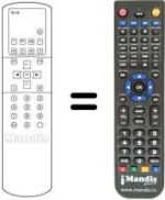 Comandos à distância equivalente Toshiba WHV14669