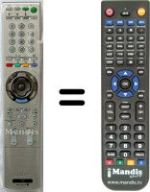Comandos à distância equivalente Sony SEC3380
