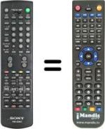Comandos à distância equivalente Sony SEC0849