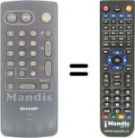 Comandos à distância equivalente Sony SEC2419