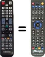 Comandos à distância equivalente Samsung SEC15984