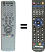 Comandos à distância equivalente Samsung SEC8535