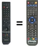 Comandos à distância equivalente SEC8543