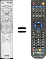 Comandos à distância equivalente Sony SEC3116