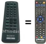 Comandos à distância equivalente Sony SEC2484