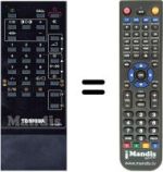 Comandos à distância equivalente Toshiba SEC2270