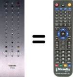 Comandos à distância equivalente Toshiba SEC3347