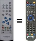 Comandos à distância equivalente Grundig WHV3128