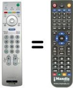 Comandos à distância equivalente Sony SEC3970