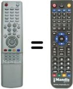 Comandos à distância equivalente Samsung HVS54002