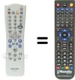Comandos à distância equivalente Philips HVS54261