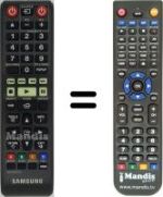 Comandos à distância equivalente Samsung HVS59065