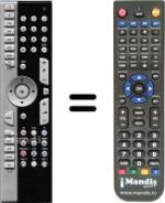 Comandos à distância equivalente Medion HVS53067
