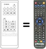 Comandos à distância equivalente 105-045D