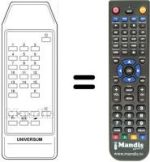 Comandos à distância equivalente 105-520L