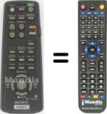 Comandos à distância equivalente Sony SLV-E 295 VC1