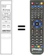 Comandos à distância equivalente WIRELESS REMOTE