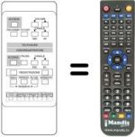 Comandos à distância equivalente Amstrad TVR 3