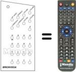 Comandos à distância equivalente 16 CHANNELS US