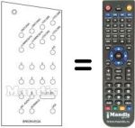 Comandos à distância equivalente 20 / 40 CHANNELS US