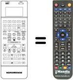 Comandos à distância equivalente V 8005 K