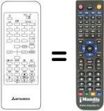 Comandos à distância equivalente 290P-014A5
