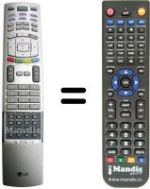 Comandos à distância equivalente LG 42 PX 4RV