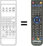 Comandos à distância equivalente Sanyo CEP 3021 TX