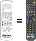 Comandos à distância equivalente LG GHV-8430 P