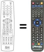 Comandos à distância equivalente LG KE 14PZ GX / BX / PX