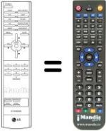 Comandos à distância equivalente LG MW 30LZ10