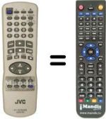 Comandos à distância equivalente JVC HR-J285