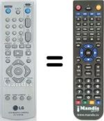 Comandos à distância equivalente LG LV 4285