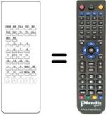 Comandos à distância equivalente A510871