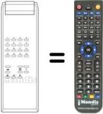 Comandos à distância equivalente Fujitsu CP 141