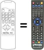 Comandos à distância equivalente 7200 PLUS MK II