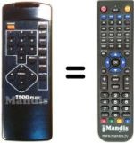 Comandos à distância equivalente 7900 PLUS