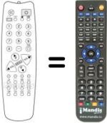 Comandos à distância equivalente UKV 920