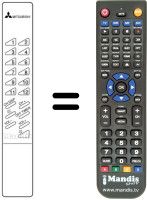 Comandos à distância equivalente 939P-163A1