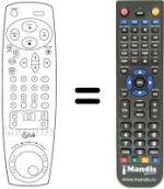 Comandos à distância equivalente LG AF-499 P