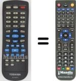 Comandos à distância equivalente Toshiba SD-189 EKE