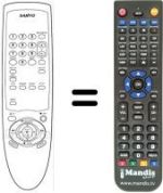 Comandos à distância equivalente Sanyo VHR-M290 EV