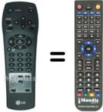 Comandos à distância equivalente LG BC 288 P